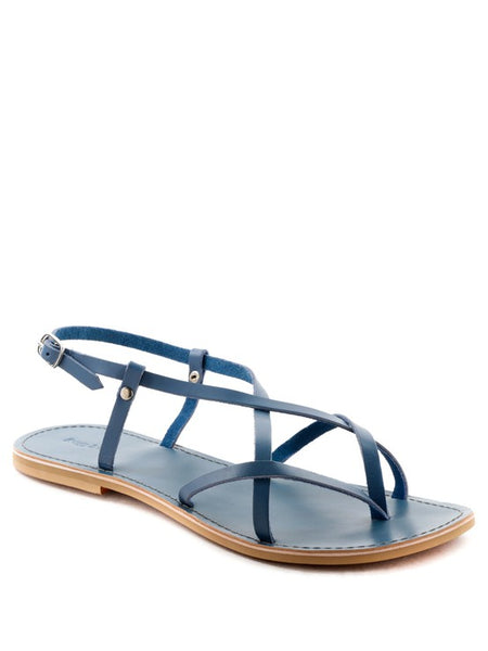 Strappy Leather Flat Sandals - Beach Babes Beachwear - Fort Lauderdale