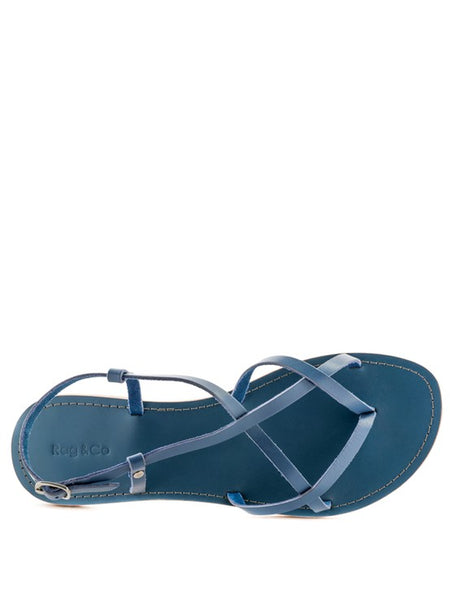 Strappy Leather Flat Sandals - Beach Babes Beachwear - Fort Lauderdale