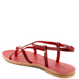 Strappy Leather Flat Sandals - Beach Babes Beachwear - Fort Lauderdale