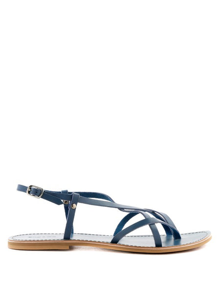 Strappy Leather Flat Sandals - Beach Babes Beachwear - Fort Lauderdale
