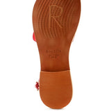 Strappy Leather Flat Sandals - Beach Babes Beachwear - Fort Lauderdale