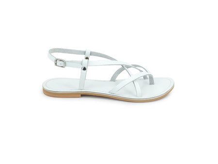 Strappy Leather Flat Sandals - Beach Babes Beachwear - Fort Lauderdale