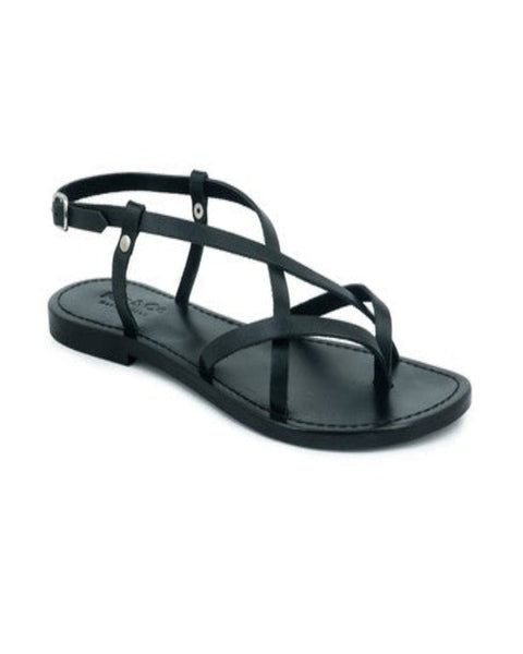 Strappy Leather Flat Sandals - Beach Babes Beachwear - Fort Lauderdale