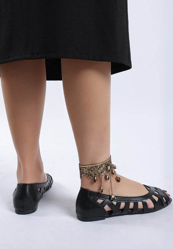 Chic Woven Peep Toe Flat Sandals - Beach Babes Beachwear - Fort Lauderdale