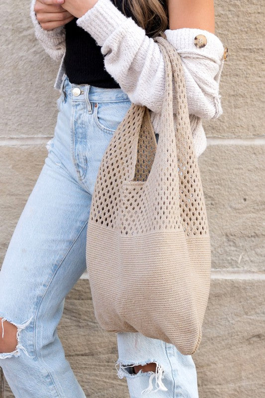 Summer Resort Knit Hobo Bag - Beach Babes Beachwear - Fort Lauderdale