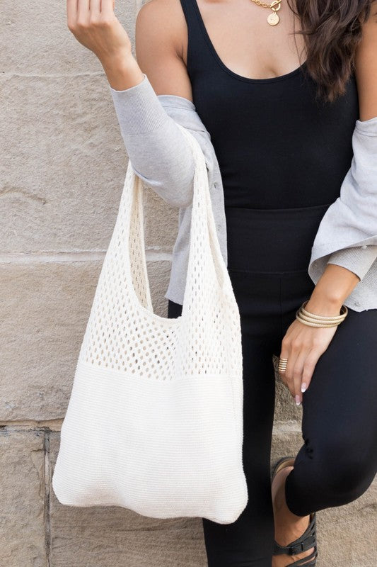 Summer Resort Knit Hobo Bag - Beach Babes Beachwear - Fort Lauderdale