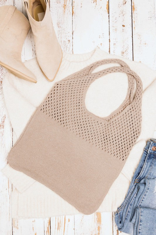 Summer Resort Knit Hobo Bag - Beach Babes Beachwear - Fort Lauderdale