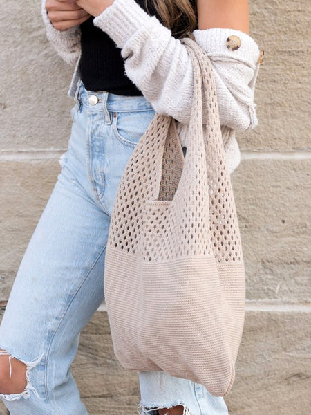Summer Resort Knit Hobo Bag - Beach Babes Beachwear - Fort Lauderdale