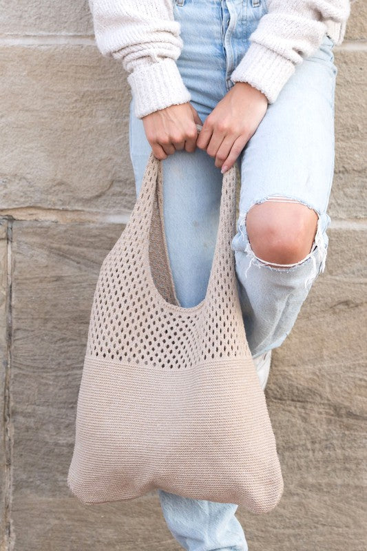 Summer Resort Knit Hobo Bag - Beach Babes Beachwear - Fort Lauderdale