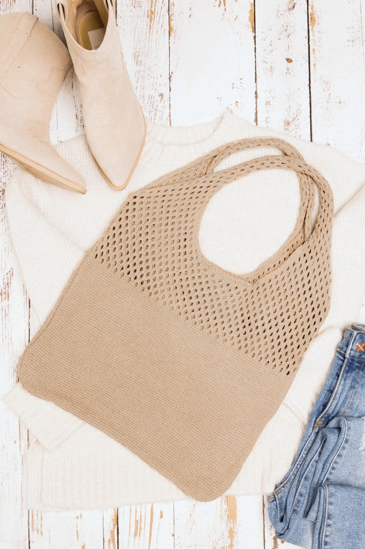 Summer Resort Knit Hobo Bag - Beach Babes Beachwear - Fort Lauderdale