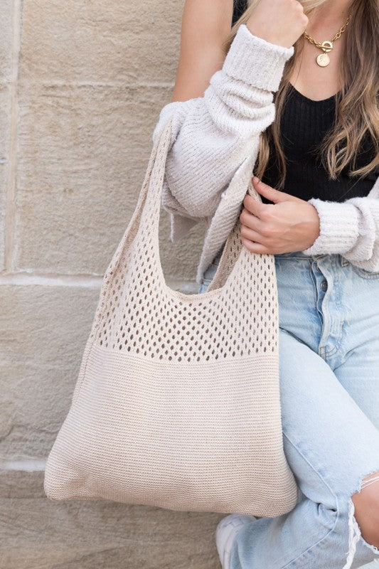 Summer Resort Knit Hobo Bag - Beach Babes Beachwear - Fort Lauderdale