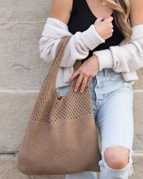 Summer Resort Knit Hobo Bag - Beach Babes Beachwear - Fort Lauderdale