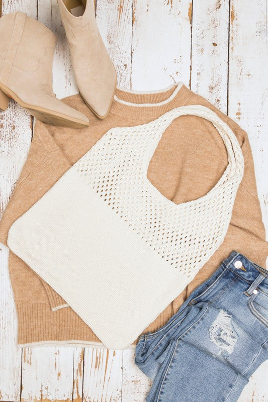 Summer Resort Knit Hobo Bag - Beach Babes Beachwear - Fort Lauderdale