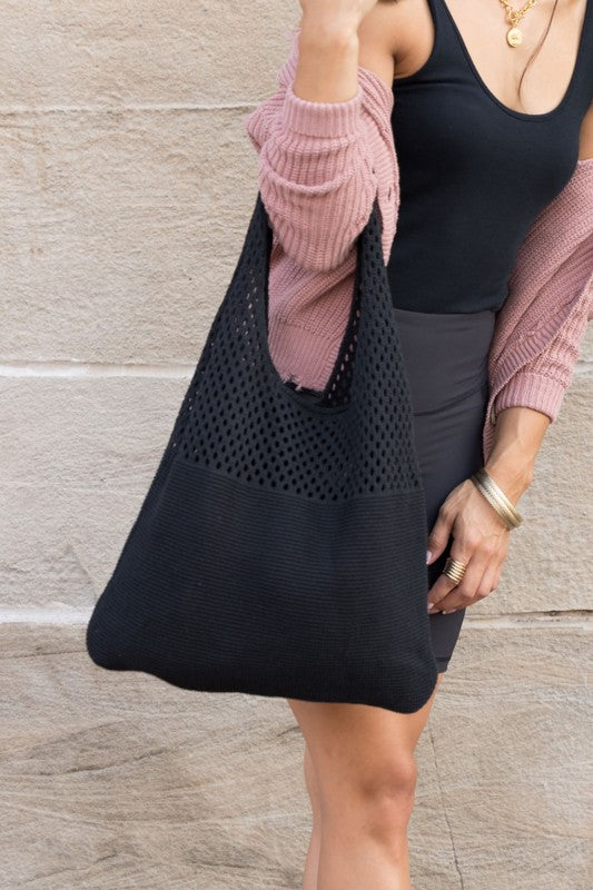 Summer Resort Knit Hobo Bag - Beach Babes Beachwear - Fort Lauderdale
