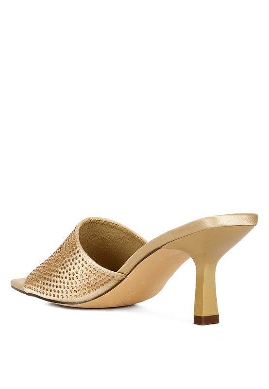 Beatrice Mid Heel Slide Sandals - Beach Babes Beachwear - Fort Lauderdale