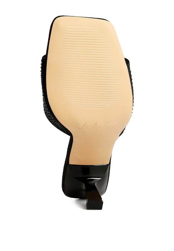 Beatrice Mid Heel Slide Sandals - Beach Babes Beachwear - Fort Lauderdale