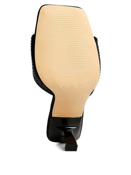 Beatrice Mid Heel Slide Sandals - Beach Babes Beachwear - Fort Lauderdale