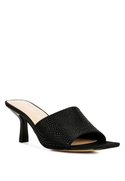 Beatrice Mid Heel Slide Sandals - Beach Babes Beachwear - Fort Lauderdale