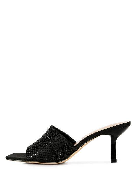 Beatrice Mid Heel Slide Sandals - Beach Babes Beachwear - Fort Lauderdale