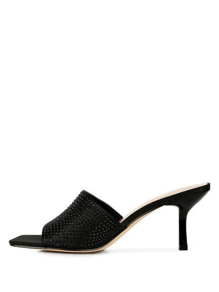 Beatrice Mid Heel Slide Sandals - Beach Babes Beachwear - Fort Lauderdale