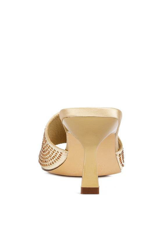 Beatrice Mid Heel Slide Sandals - Beach Babes Beachwear - Fort Lauderdale