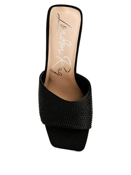 Beatrice Mid Heel Slide Sandals - Beach Babes Beachwear - Fort Lauderdale