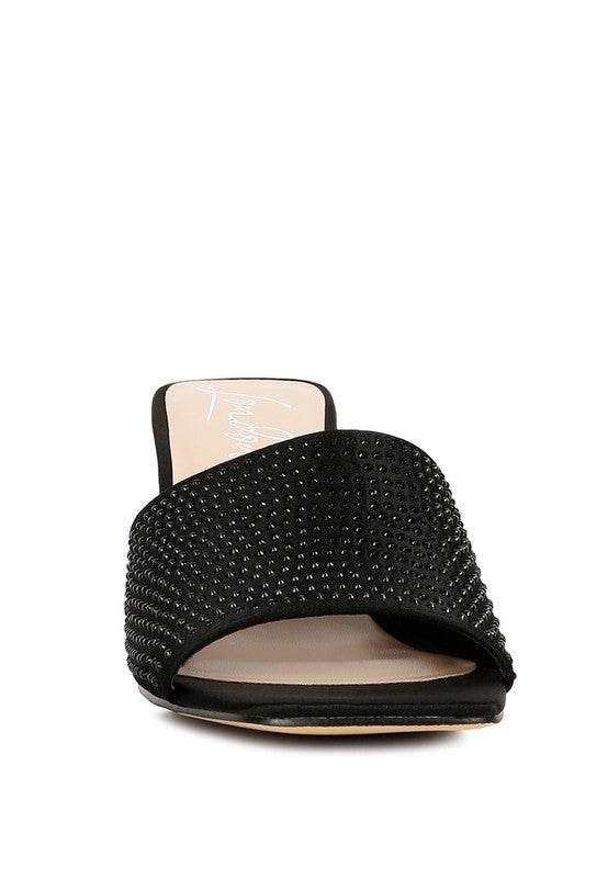 Beatrice Mid Heel Slide Sandals - Beach Babes Beachwear - Fort Lauderdale
