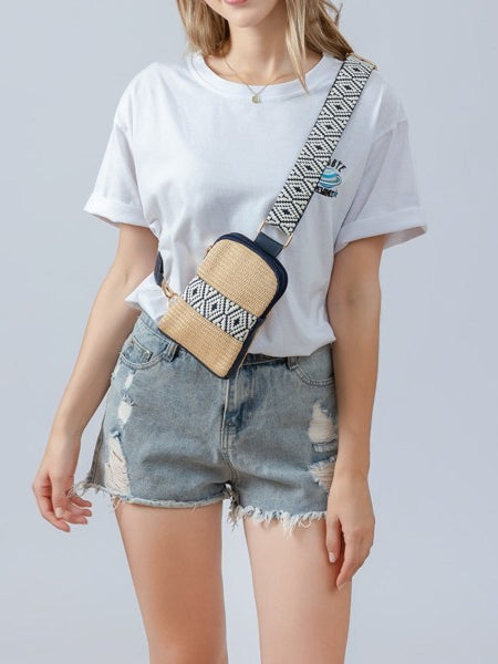 Luna Straw Crossbody - Perfect Beach Wear Accessory - Beach Babes Beachwear - Fort Lauderdale
