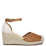 Mason Tan Buckle Wedge Heel Espadrilles - Beach Babes Beachwear - Fort Lauderdale