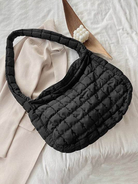 Beige Quilted Jennie Shoulder Bag - Perfect for Beach Wear - Beach Babes Beachwear - Fort Lauderdale