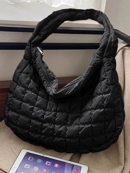 Beige Quilted Jennie Shoulder Bag - Perfect for Beach Wear - Beach Babes Beachwear - Fort Lauderdale