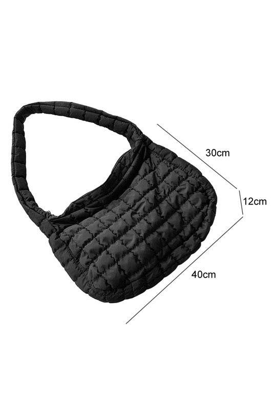 Beige Quilted Jennie Shoulder Bag - Perfect for Beach Wear - Beach Babes Beachwear - Fort Lauderdale