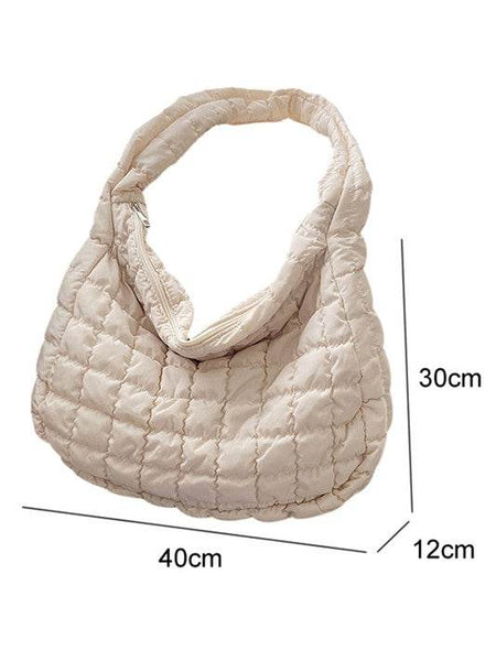 Beige Quilted Jennie Shoulder Bag - Perfect for Beach Wear - Beach Babes Beachwear - Fort Lauderdale