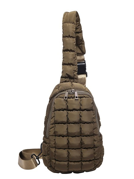 Skyler Quilted Puffer Sling - Beach Babes Beachwear - Fort Lauderdale