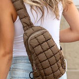 Skyler Quilted Puffer Sling - Beach Babes Beachwear - Fort Lauderdale