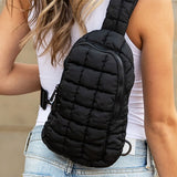 Skyler Quilted Puffer Sling - Beach Babes Beachwear - Fort Lauderdale