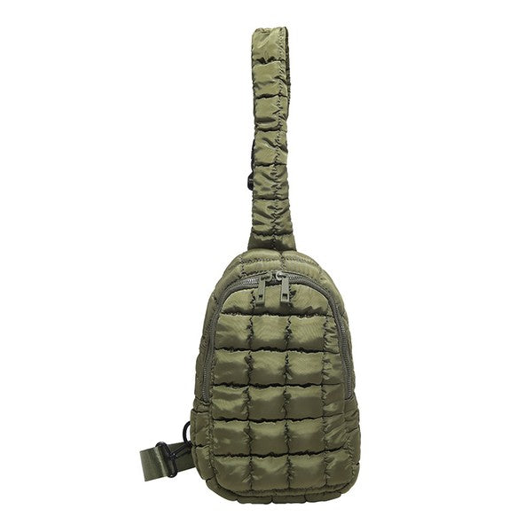 Skyler Quilted Puffer Sling - Beach Babes Beachwear - Fort Lauderdale