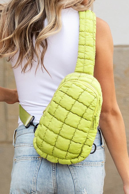 Skyler Quilted Puffer Sling - Beach Babes Beachwear - Fort Lauderdale