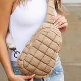 Skyler Quilted Puffer Sling - Beach Babes Beachwear - Fort Lauderdale