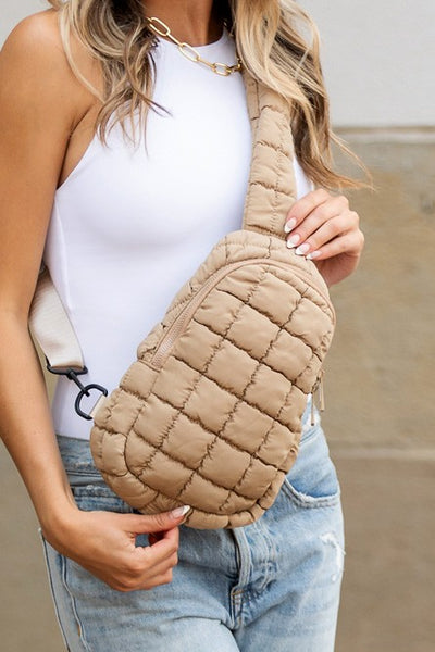 Skyler Quilted Puffer Sling - Beach Babes Beachwear - Fort Lauderdale