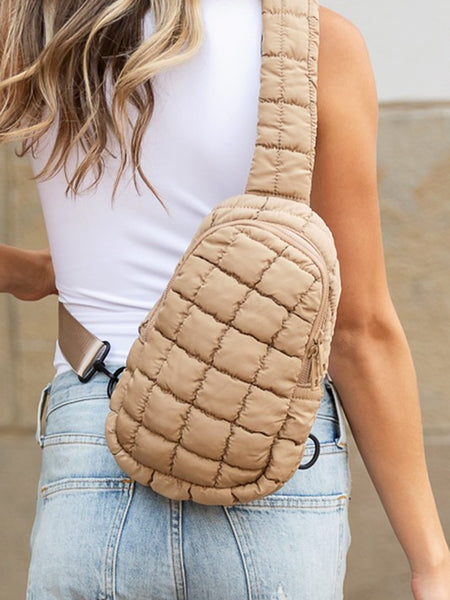 Skyler Quilted Puffer Sling - Beach Babes Beachwear - Fort Lauderdale