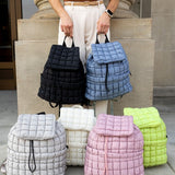 Babe Beachwaer Puffer Backpack Lightweight available in black blue white pink gray and neon green colors