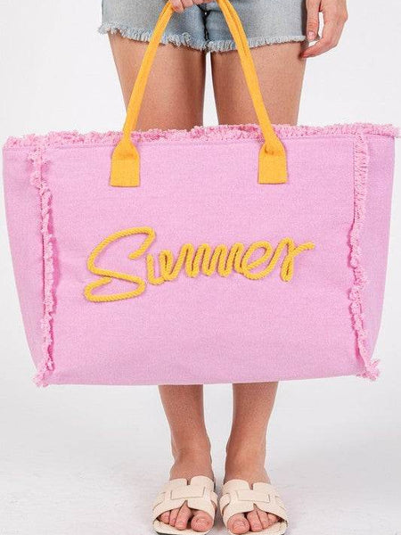 Chic Oversized Fringe Tote for Beach Wear Adventures - Beach Babes Beachwear - Fort Lauderdale
