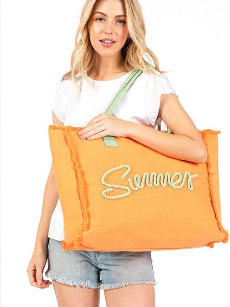 Chic Oversized Fringe Tote for Beach Wear Adventures - Beach Babes Beachwear - Fort Lauderdale