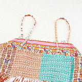 Boho Patchwork Square Neck Sundress - Resort Wear Delight - Beach Babes Beachwear - Fort Lauderdale