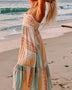 Boho Patchwork Square Neck Sundress - Resort Wear Delight - Beach Babes Beachwear - Fort Lauderdale