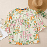 Boho Floral Multicolor Blouse - Perfect Beach Wear - Beach Babes Beachwear - Fort Lauderdale