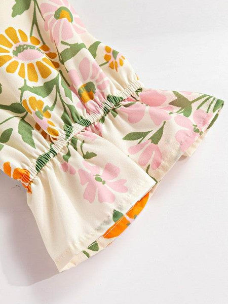 Boho Floral Multicolor Blouse - Perfect Beach Wear - Beach Babes Beachwear - Fort Lauderdale