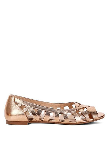 Chic Woven Peep Toe Flat Sandals - Beach Babes Beachwear - Fort Lauderdale
