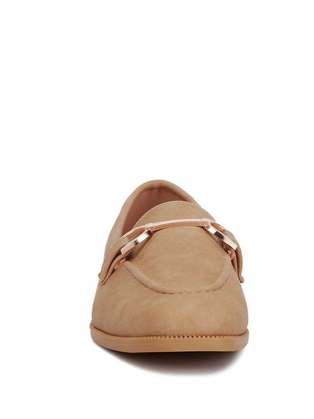 Jagger Horsebit Tan Flat Loafers - Beach Babes Beachwear - Fort Lauderdale